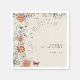 Guardanapo De Papel Love Is In Bloom Pressed Wildflower Bridal Shower