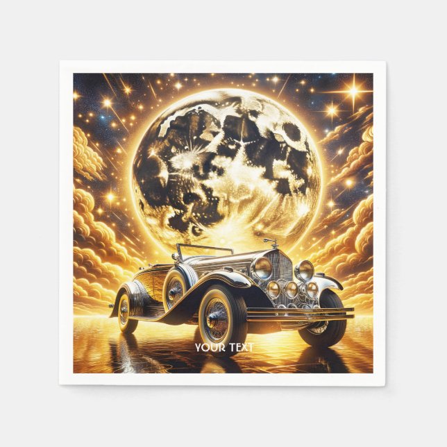 Guardanapo De Papel Lua de Carro Velho Fantasy (Frente)