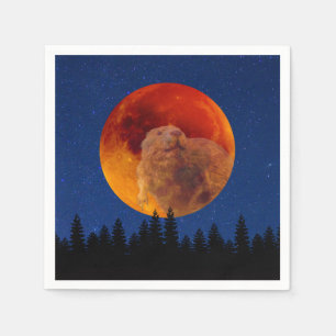 Guardanapo De Papel Lua do castor em novembro