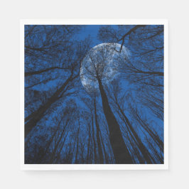 Guardanapo De Papel Lua no Céu Noturno