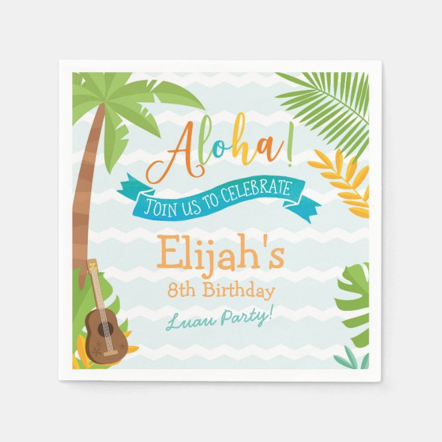 Guardanapo De Papel Luau Paper Napkins (Frente)