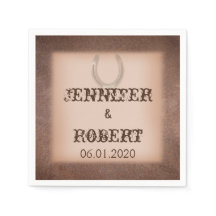 Lucky Horsferes sobre Casamento de Couro Marrom Na