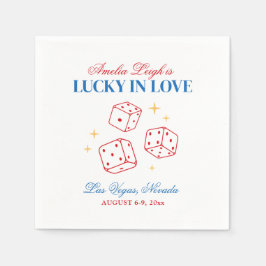 Guardanapo De Papel Lucky In Love Casino Bachelorette Weekend