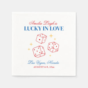 Guardanapo De Papel Lucky In Love Casino Bachelorette Weekend