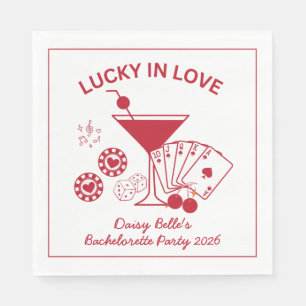 Guardanapo De Papel Lucky In Love Vegas Bachelorette