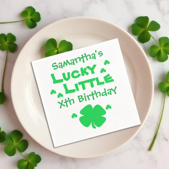 Guardanapo De Papel Lucky Little Birthday (Criador carregado)