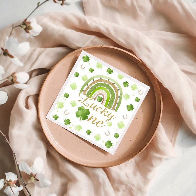 Guardanapo De Papel Lucky One First Birthday Napkins (Criador carregado)