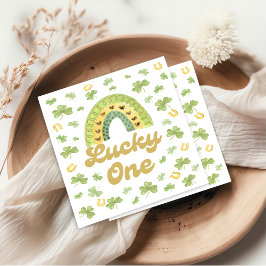 Guardanapo De Papel Lucky One Rainbow Birthday Shamrock Napkins