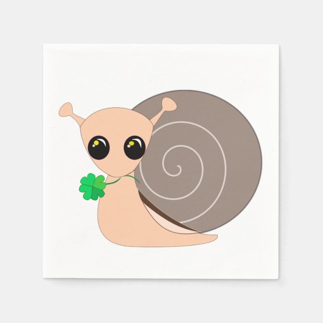 Guardanapo De Papel Lucky Snail Napkins (Frente)