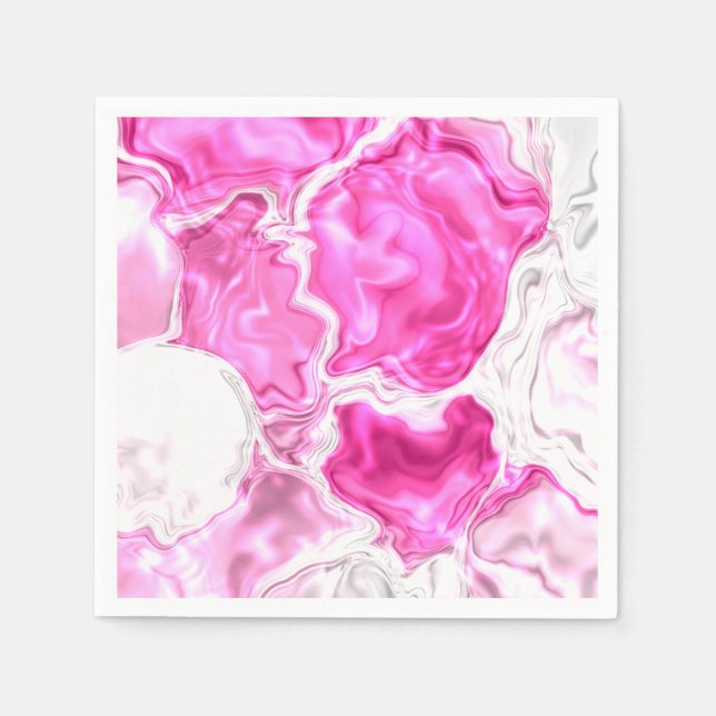 Guardanapo De Papel Luminosidade Rosa (Frente)