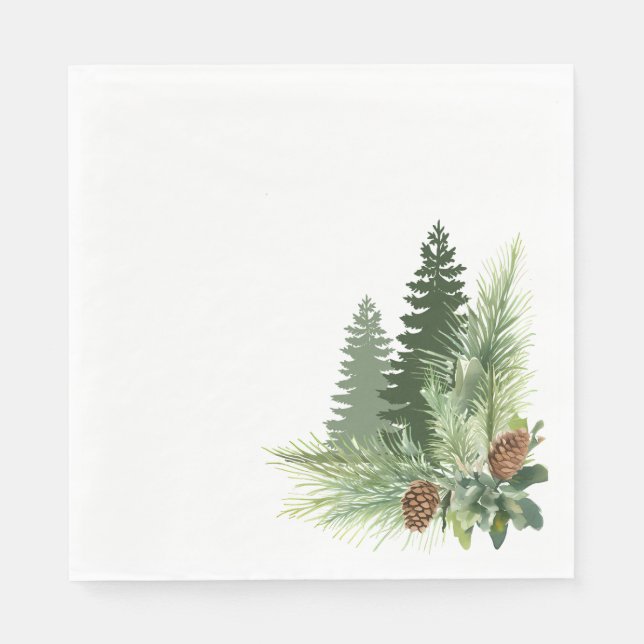 Guardanapo De Papel Lunchedo Pine Tree 6.5x6.5 (Frente)