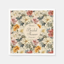 Lúpulo estilo vintage watecolor floral Bridal