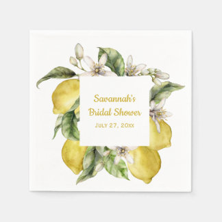 Guardanapo De Papel Luscious Lemons Chá de panela Napkins