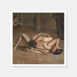 Guardanapo De Papel Lutadores (por Thomas Eakins)
