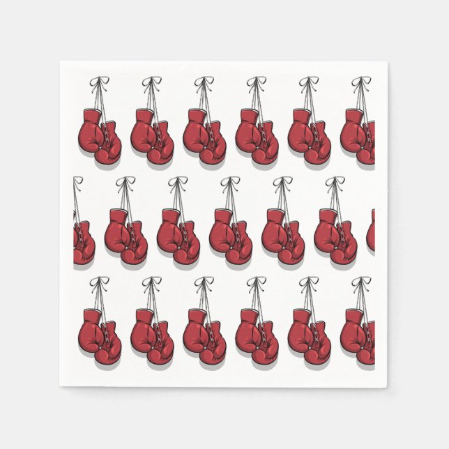 Guardanapo De Papel Luvas de Boxe em Papel (Frente)