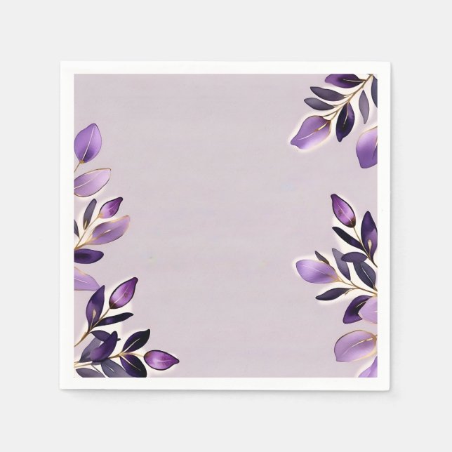 Guardanapo De Papel Luxury Watercolor Eucalyptus (Frente)