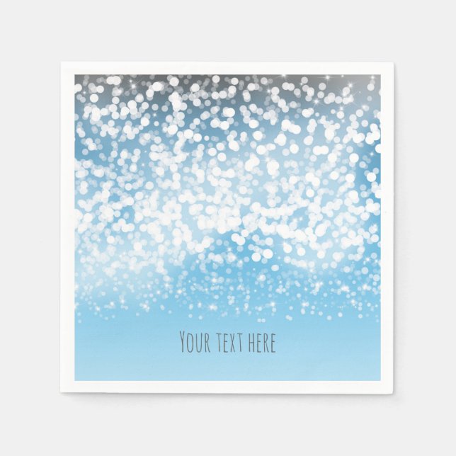 Guardanapo De Papel Luzes cintilantes Menu Românico da Terra Maravilha (Frente)