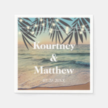 Luzes de Cordas de Praia de Casamento Personalizad