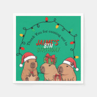 Luzes de Natal de Aniversário de Capivara