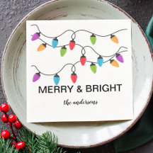 Luzes de Natal Personalizadas em Papel