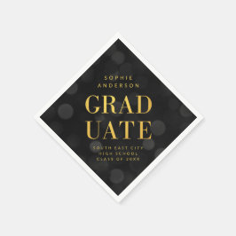 Guardanapo De Papel Luzes escuras do livro falham Formando Dourado