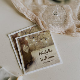 Guardanapo De Papel Luzes rugas da Árvore de inverno de Natal Russo