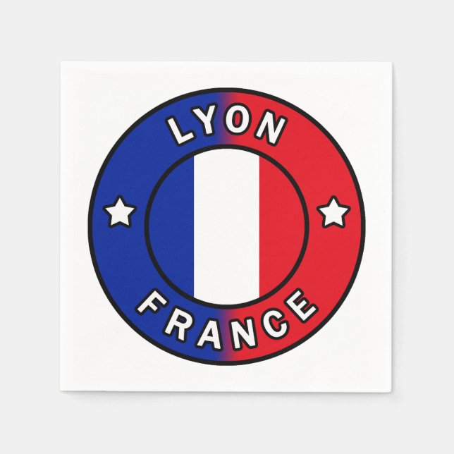 Guardanapo De Papel Lyon França (Frente)