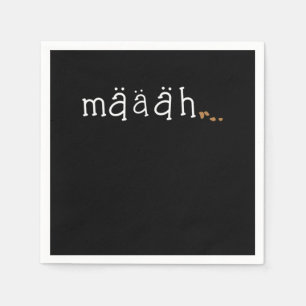 Guardanapo De Papel Maaah Cute Funny Goat Lover Animal Fazenda Present