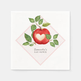 Guardanapo De Papel Maçã Do Nosso Chá de fraldas Russo De Colheita De