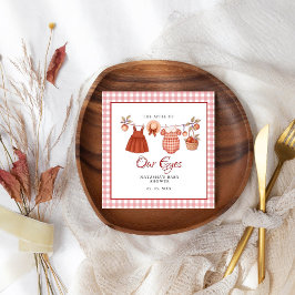 Guardanapo De Papel Maçã dos nossos olhos Fruta Queda obrigado chá de 