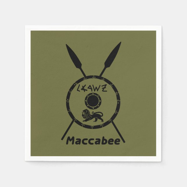 Guardanapo De Papel Macabejo Subjugado E Lança (Frente)