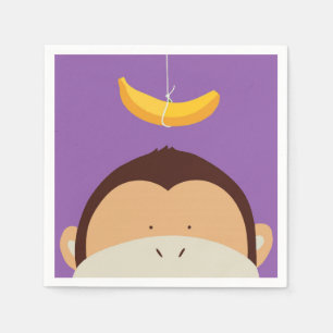 Guardanapo De Papel Macaco e Banana