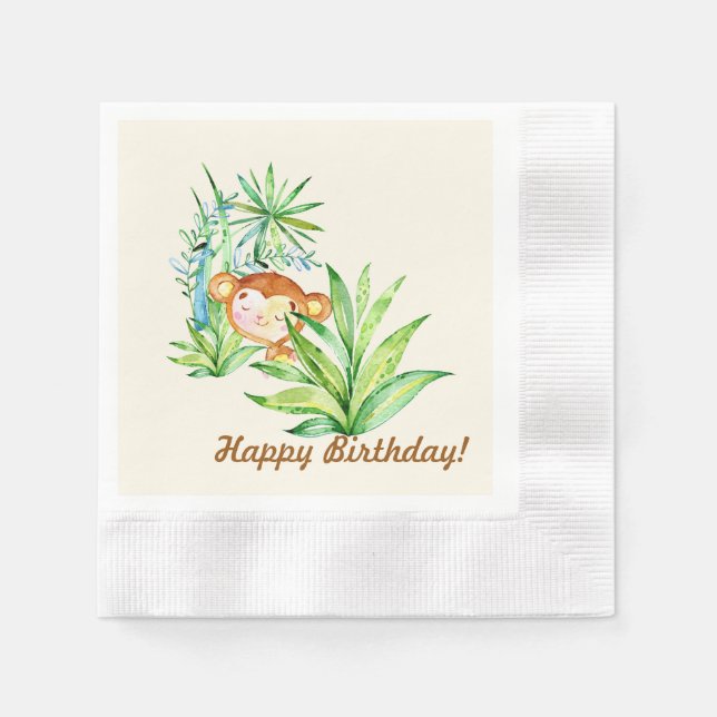 Guardanapo De Papel Macaco Kid (Frente)