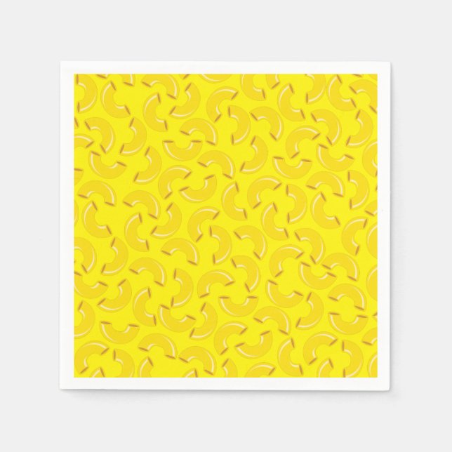 Guardanapo De Papel Macaroni, primeiro aniversario do Mac e Queijo (Frente)