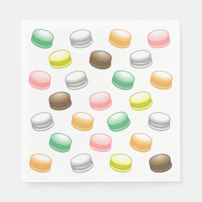 Guardanapo De Papel Macarons Festa de 16 Anos Doce (Frente)