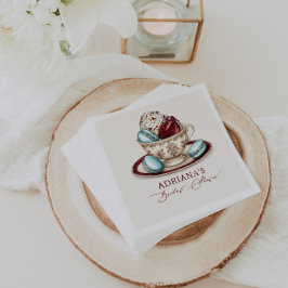 Guardanapo De Papel Macarons para Chá de Noiva