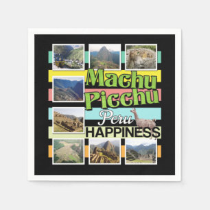 Guardanapo De Papel Machu Picchu Peru Felicidade