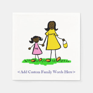 Guardanapo De Papel Madre e Filha Costumam-se Artefos Napkins