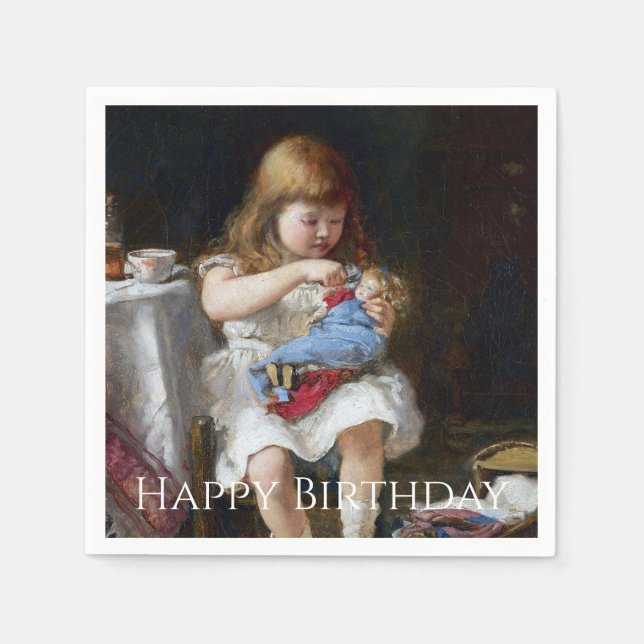 Guardanapo De Papel Mãe ansiosa Parabéns (Frente)