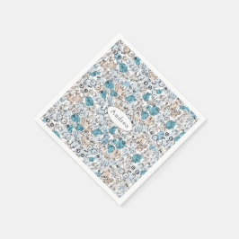 Guardanapo De Papel Mãe azul de humor divertido