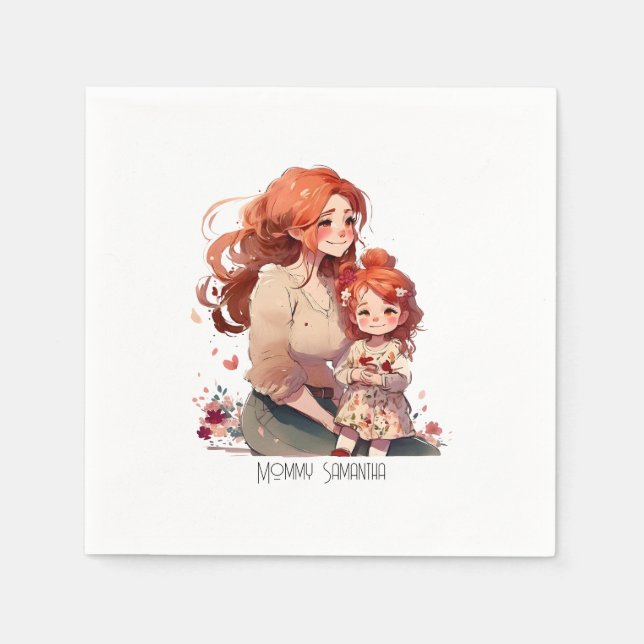 Guardanapo De Papel Mãe e Filha Adoráveis (13) (Frente)