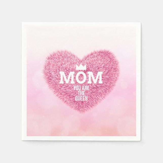 Guardanapo De Papel Mãe O Dia de as mães Da Rainha | Nápoles (Frente)