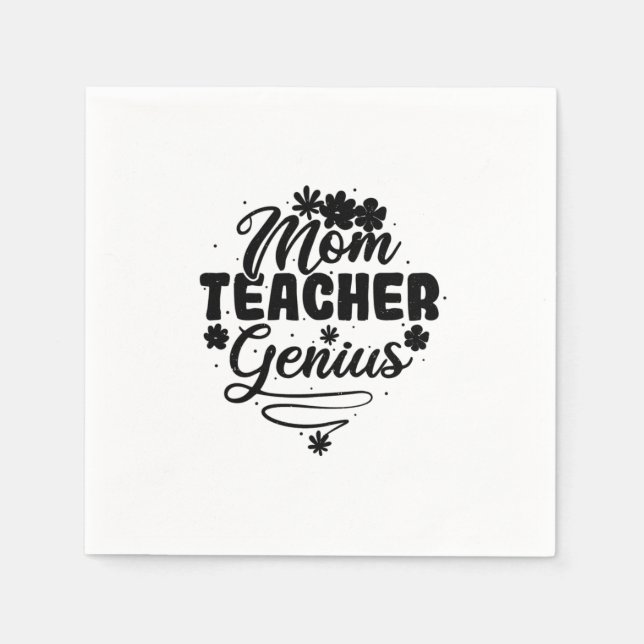 Guardanapo De Papel Mãe Professora Genius (Frente)
