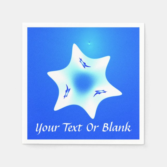 Guardanapo De Papel Magen Lavan (White Star) (Frente)