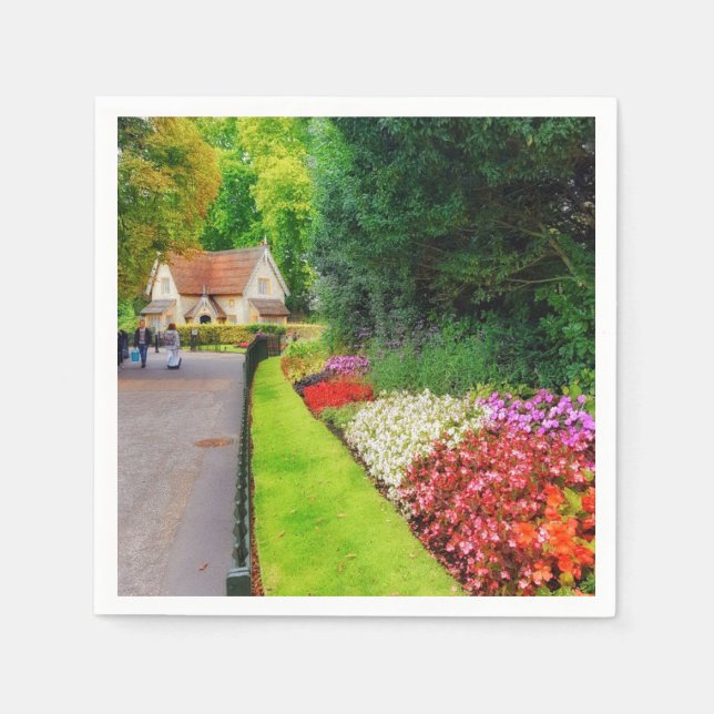 Guardanapo De Papel Magic Fairy Tale British Landscape Paper Napkin (Frente)