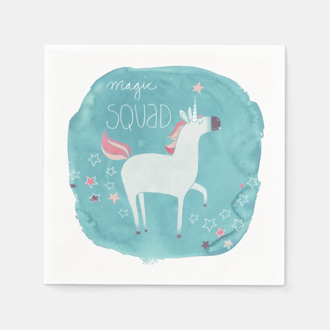 Guardanapo De Papel Magic Unicorn Squad (Frente)