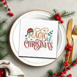 Guardanapo De Papel Mágica do Natal fofa