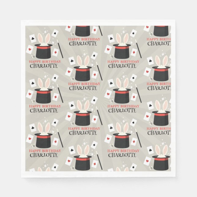 Guardanapo De Papel Mágica - Mágica - Mídia - Mídia Crianças - Nome Pe (Frente)