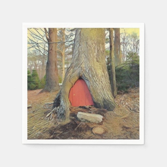 Guardanapo De Papel Magical Elf House (Frente)