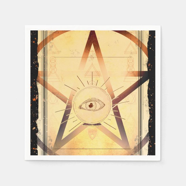 Guardanapo De Papel Magick Mystical Gathering Fortune Teller Party (Frente)